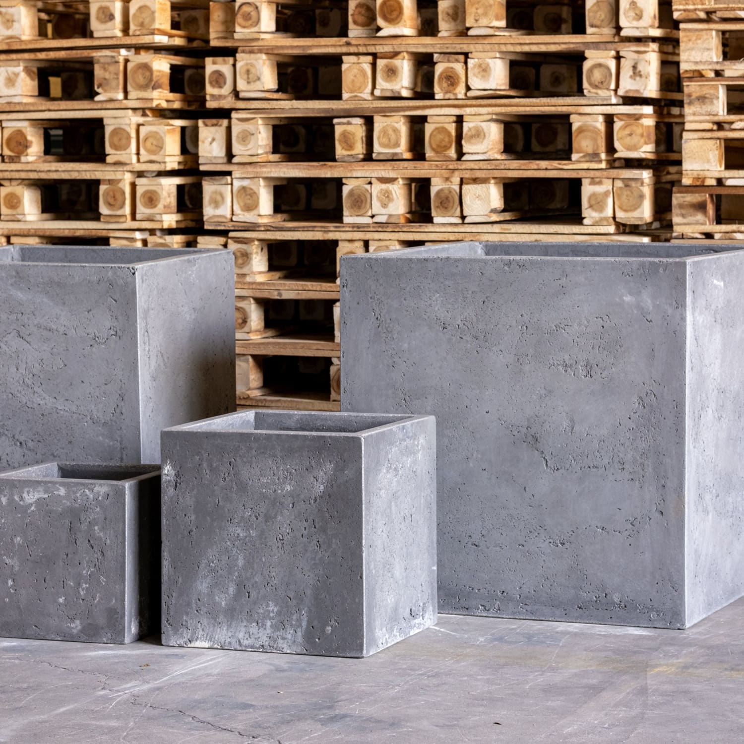 Cubrosa | Onyx Dusk – 100cm XXL Concrete Square Planter – 782L Block Plant Pot-1