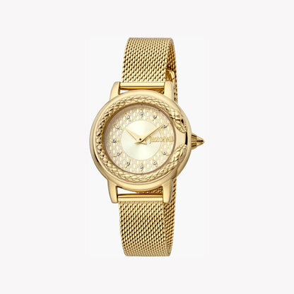 Just Cavalli Women's Gold Stainless Steel Watch, Champagne Dial | Jc1l151m0525-0