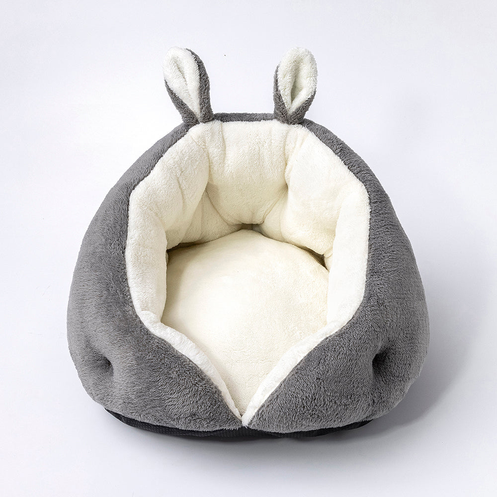 Bunny Ear Design Pet Bed 🐰🛏️ Cozy Plush Dog & Cat Bed-1