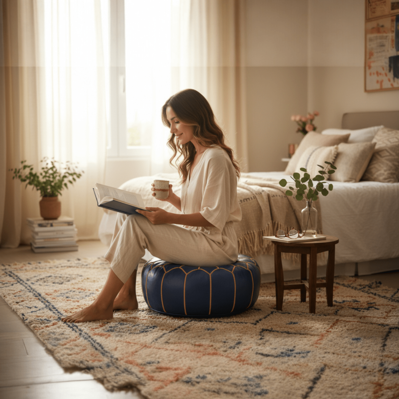 Leather Poufs Lamarocana-3