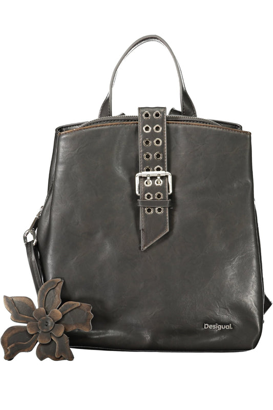 DESIGUAL WOMEN'S BLACK BACKPACK-0