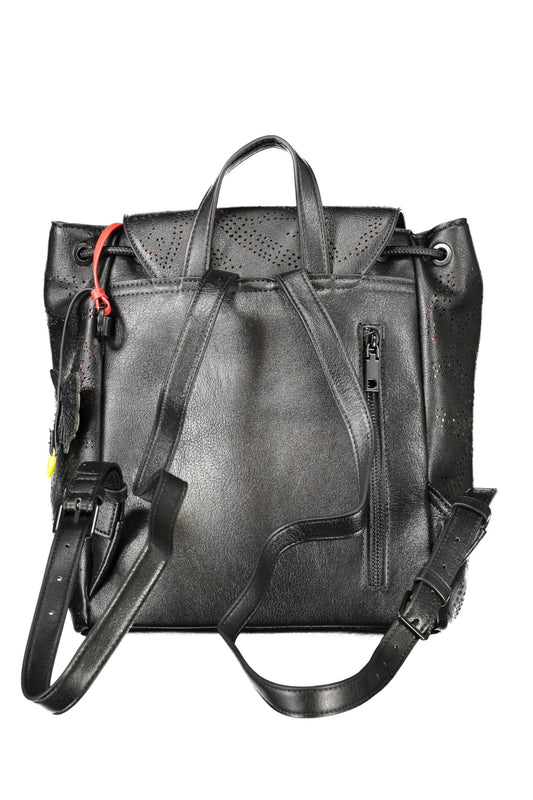 DESIGUAL WOMEN'S BLACK BACKPACK-1
