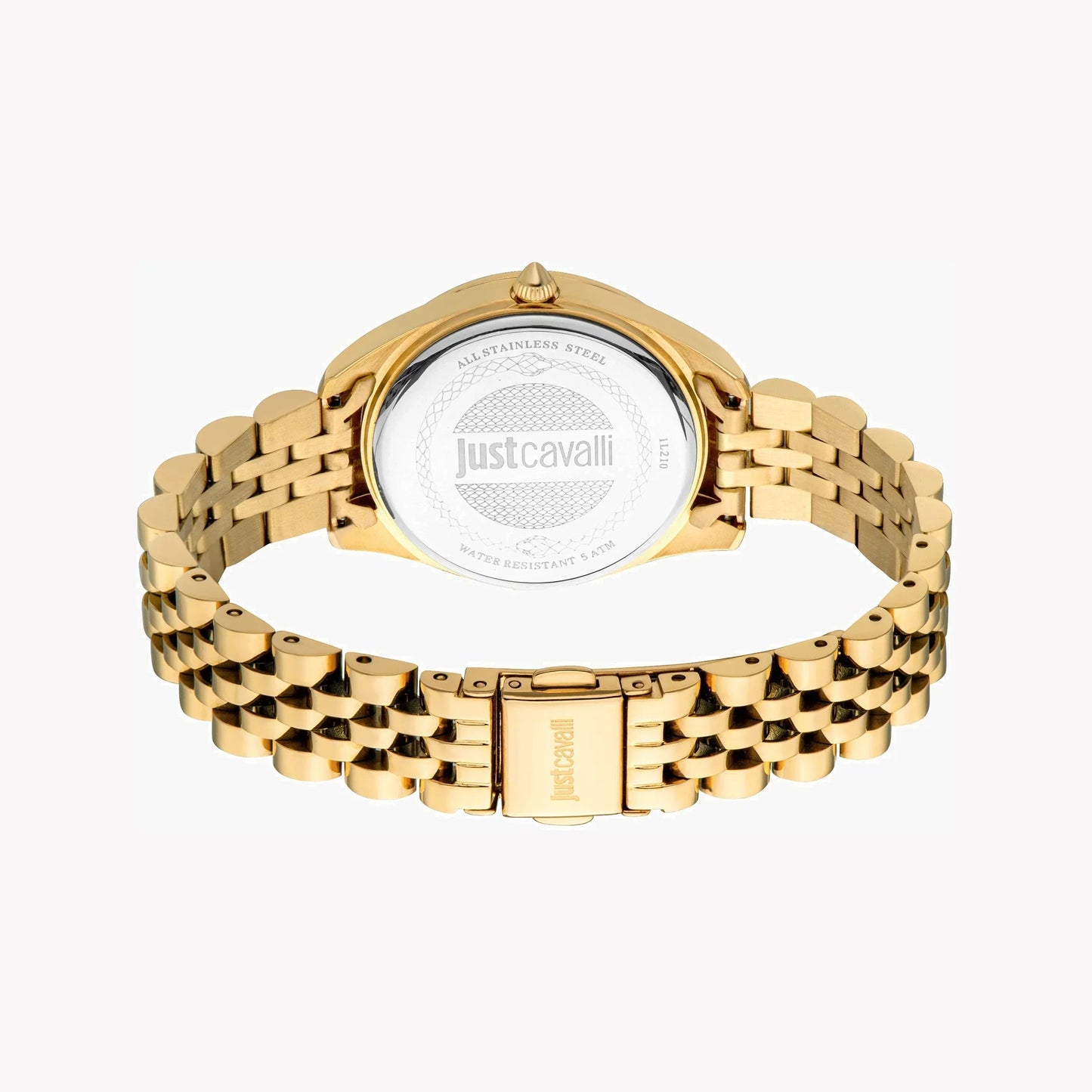 Just Cavalli Women's Gold Stainless Steel Watch, Turquoise Dial | Jc1l210m0465-2