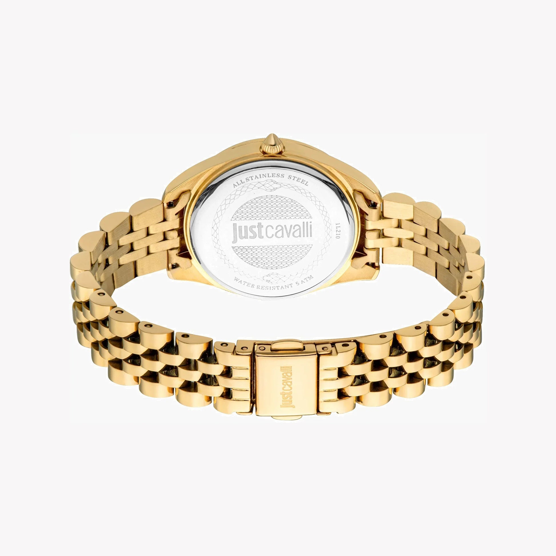 Just Cavalli Women's Gold Stainless Steel Watch, Turquoise Dial | Jc1l210m0465-2