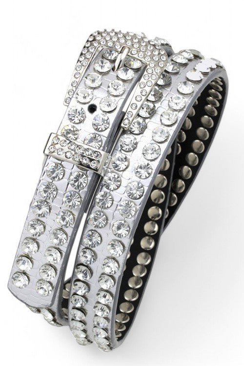 Double Row Crystals Belt-0