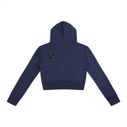 Women’s Slim Crop Full Zip Hoodie-6