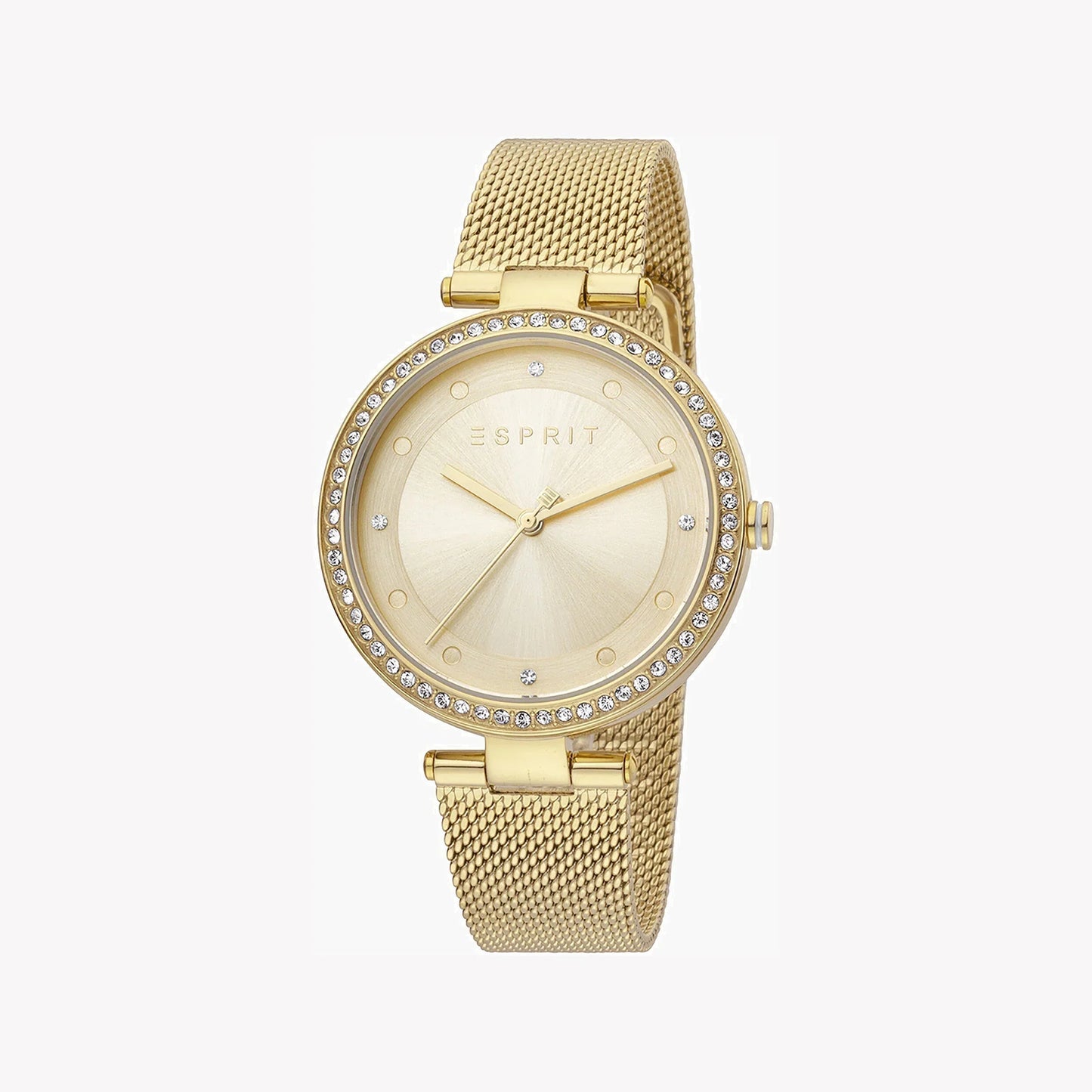 Esprit Women's Gold Stainless Steel Watch, Champagne Dial | Es1l215m0035-0