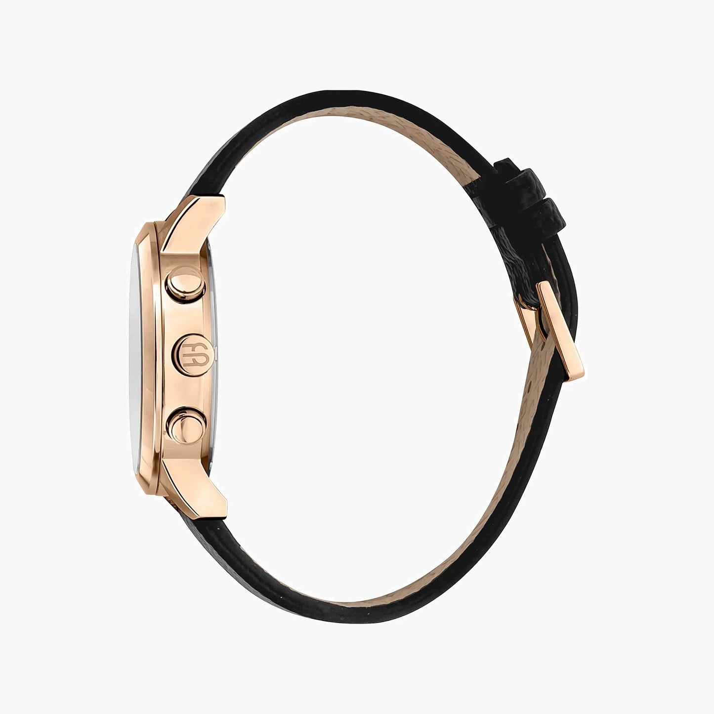 Esprit Men's Black Leather Watch, Silver Dial | ES1G306L0045-1