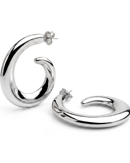 Noemie Loop Dangle Drop Earrings Gold-1