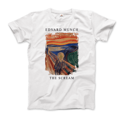 Edvard Munch the Scream, 1893 artwork t-shirt-3