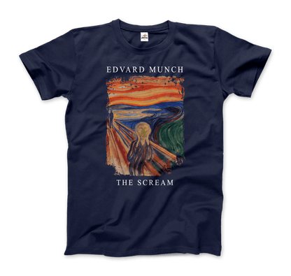 Edvard Munch the Scream, 1893 artwork t-shirt-5
