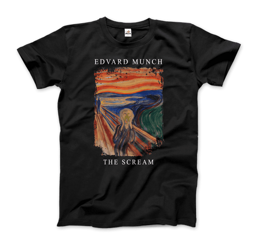 Edvard Munch the Scream, 1893 artwork t-shirt-0