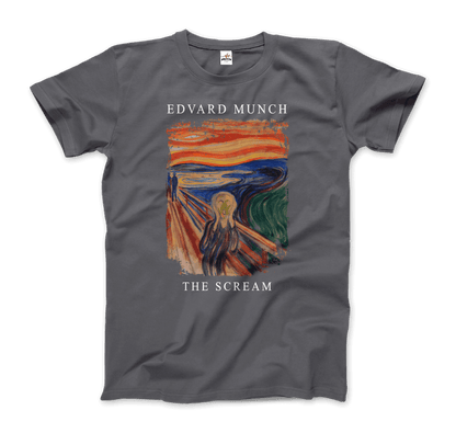 Edvard Munch the Scream, 1893 artwork t-shirt-8