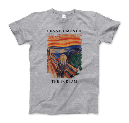 Edvard Munch the Scream, 1893 artwork t-shirt-6