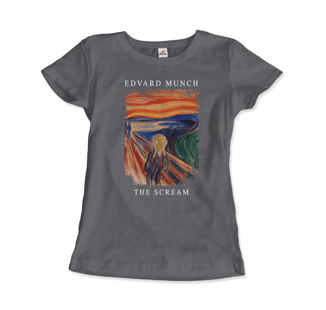 Edvard Munch the Scream, 1893 artwork t-shirt-12