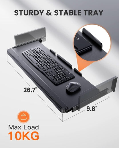 Electric Standing Desk with Adjustable Height and Tray-3