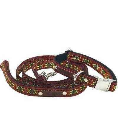 Enchanted Elegance Designer Handmade Cotton Dog Collar-3