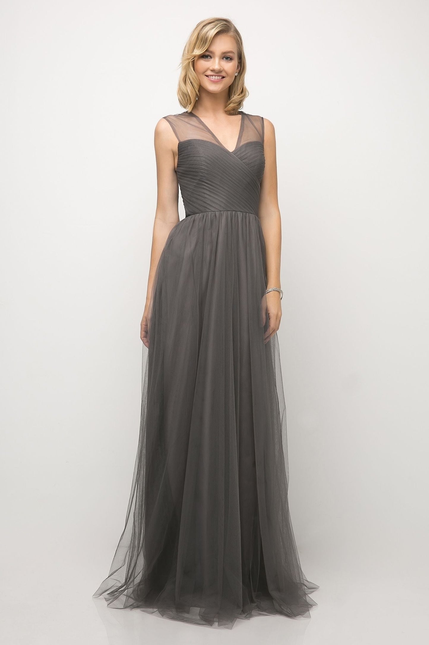 Layered Tulle A-Line Bridesmaid Dress-1