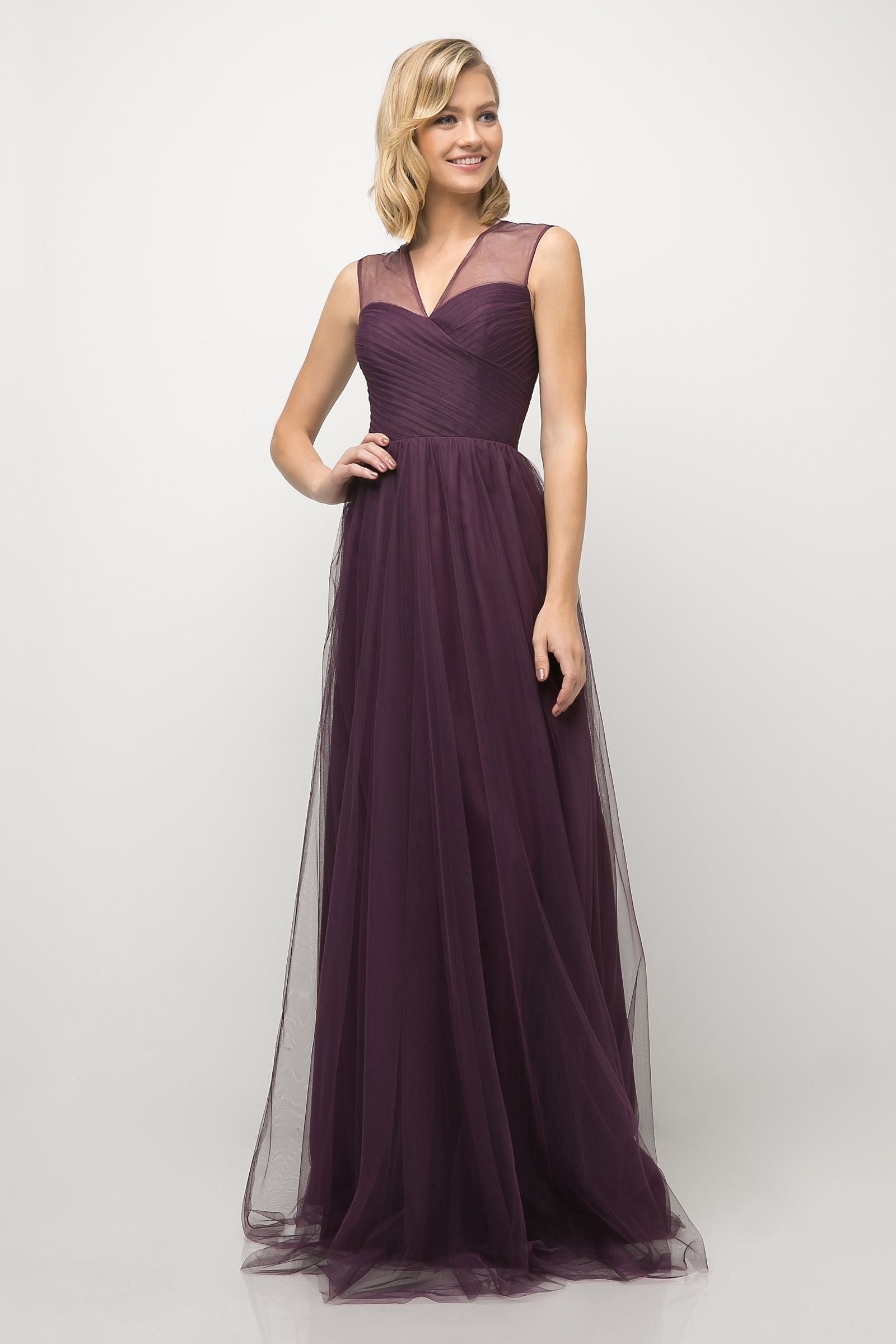 Layered Tulle A-Line Bridesmaid Dress-2