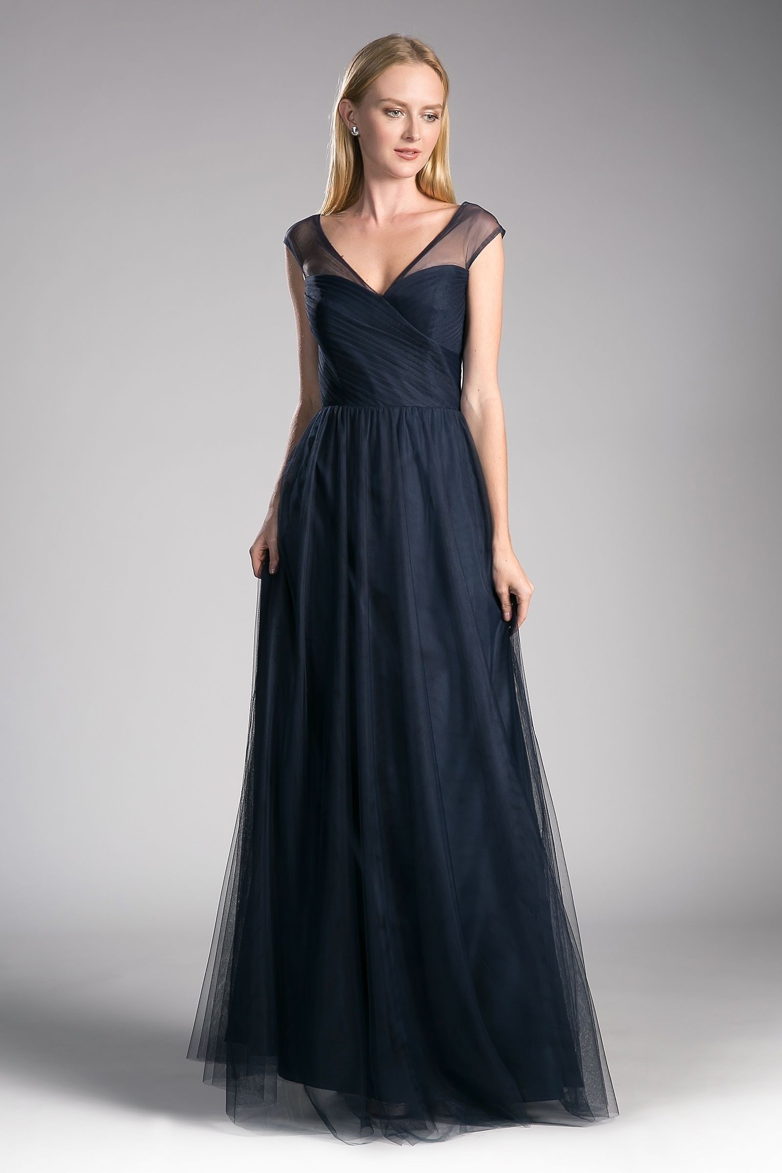 Layered Tulle A-Line Bridesmaid Dress-12
