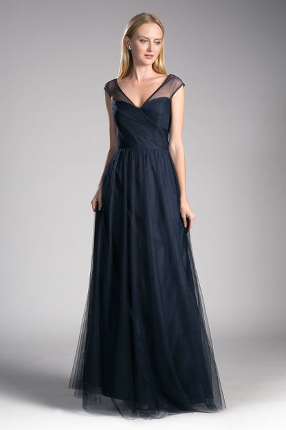 Layered Tulle A-Line Bridesmaid Dress-12