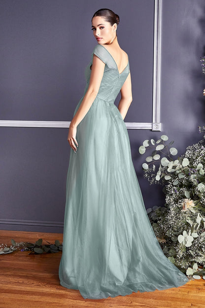 Layered Tulle A-Line Bridesmaid Dress-6