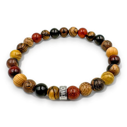 Cascade Hardtack mixed wood beaded bracelet, image 3 of 5