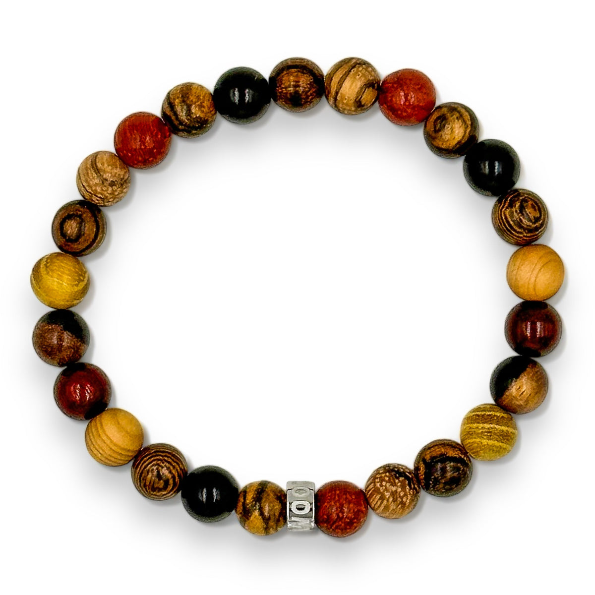 Cascade Hardtack mixed wood beaded bracelet, image 4 of 5