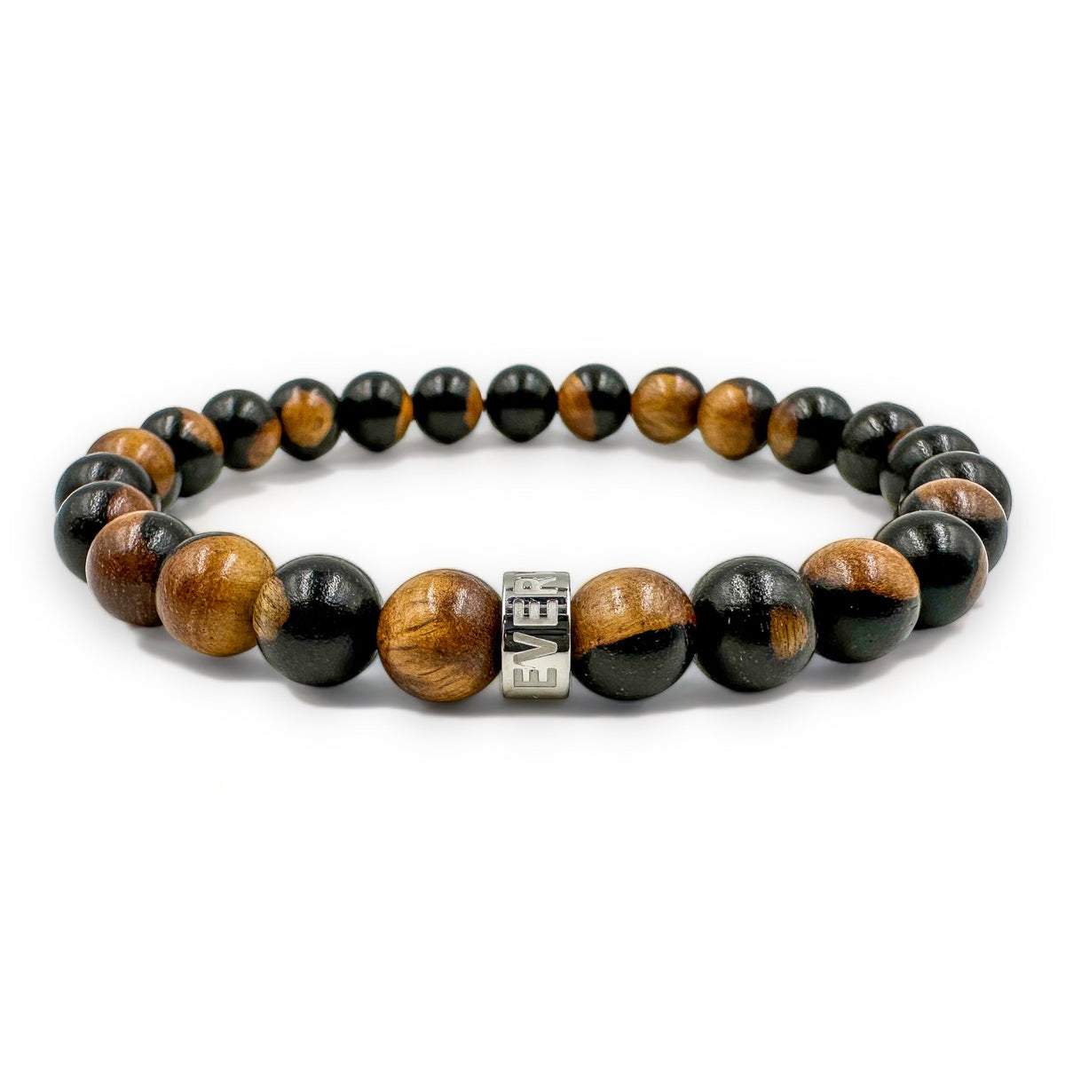 Cascade Steelroot ebony sapwood beaded bracelet, low angle view