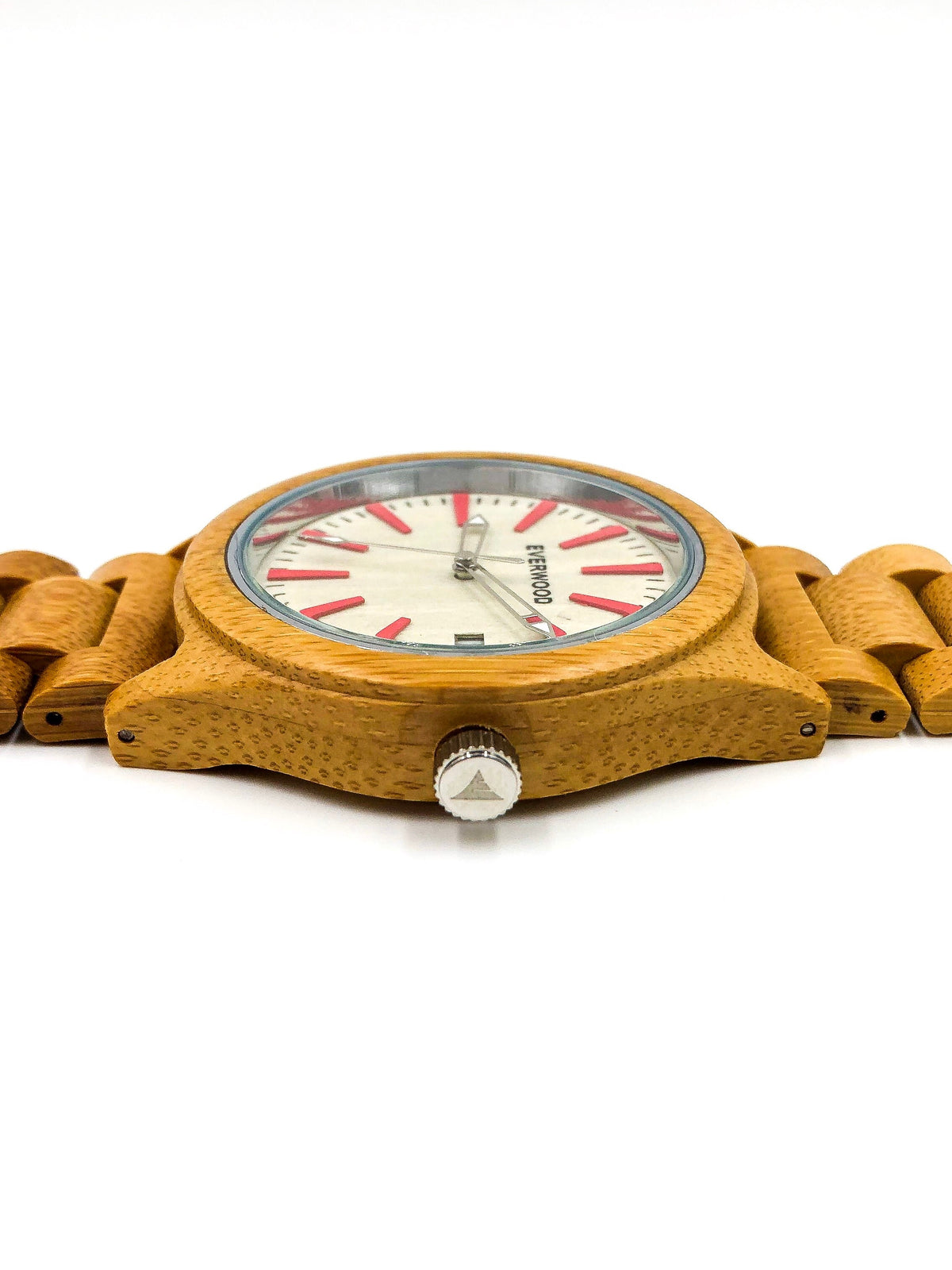 Kylemore all bamboo wooden watch with bamboo link band, image 4 of 5