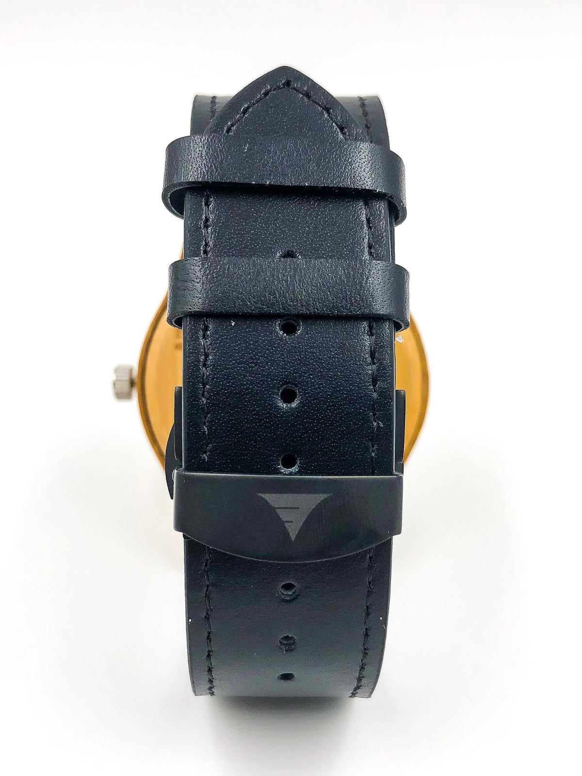 Kylemore bamboo wooden watch with black leather strap, image 3 of 5