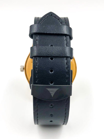 Kylemore bamboo wooden watch with black leather strap, image 3 of 5