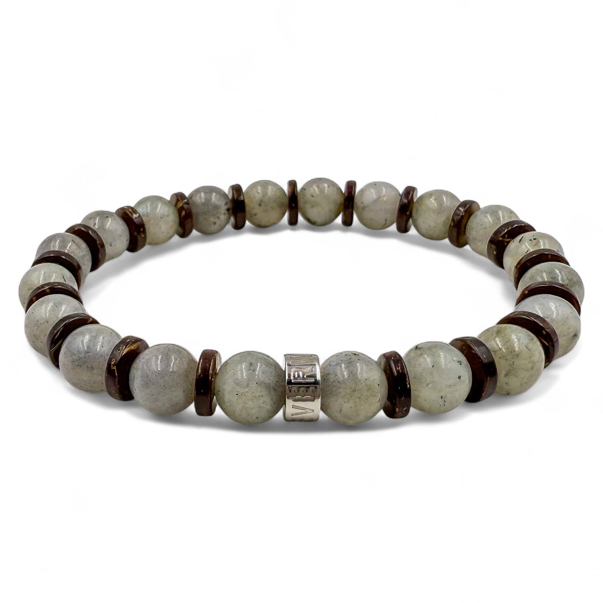 Pulse Lunar Nomad labradorite beaded bracelet, front view