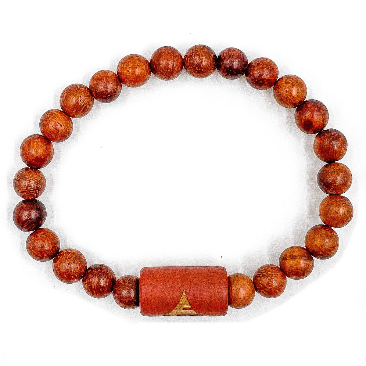 Solid red rosewood beaded bracelet, image 4 of 4