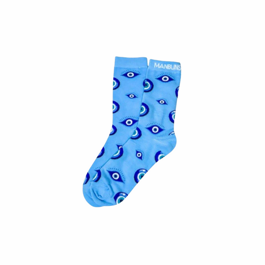 Evil Eye Unisex Novelty Crew Socks-0