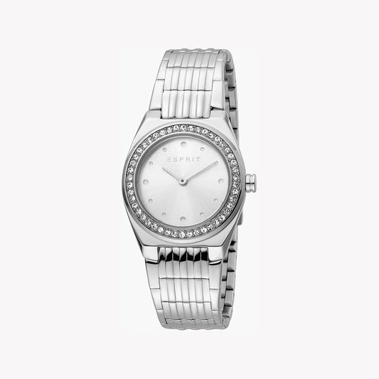 Esprit Women's Silver Stainless Steel Watch, Silver Dial | Es1l174m0015-0