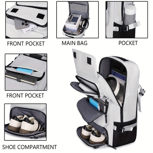 NNETM Large Capacity Travel Backpack with Shoe Compartment-1