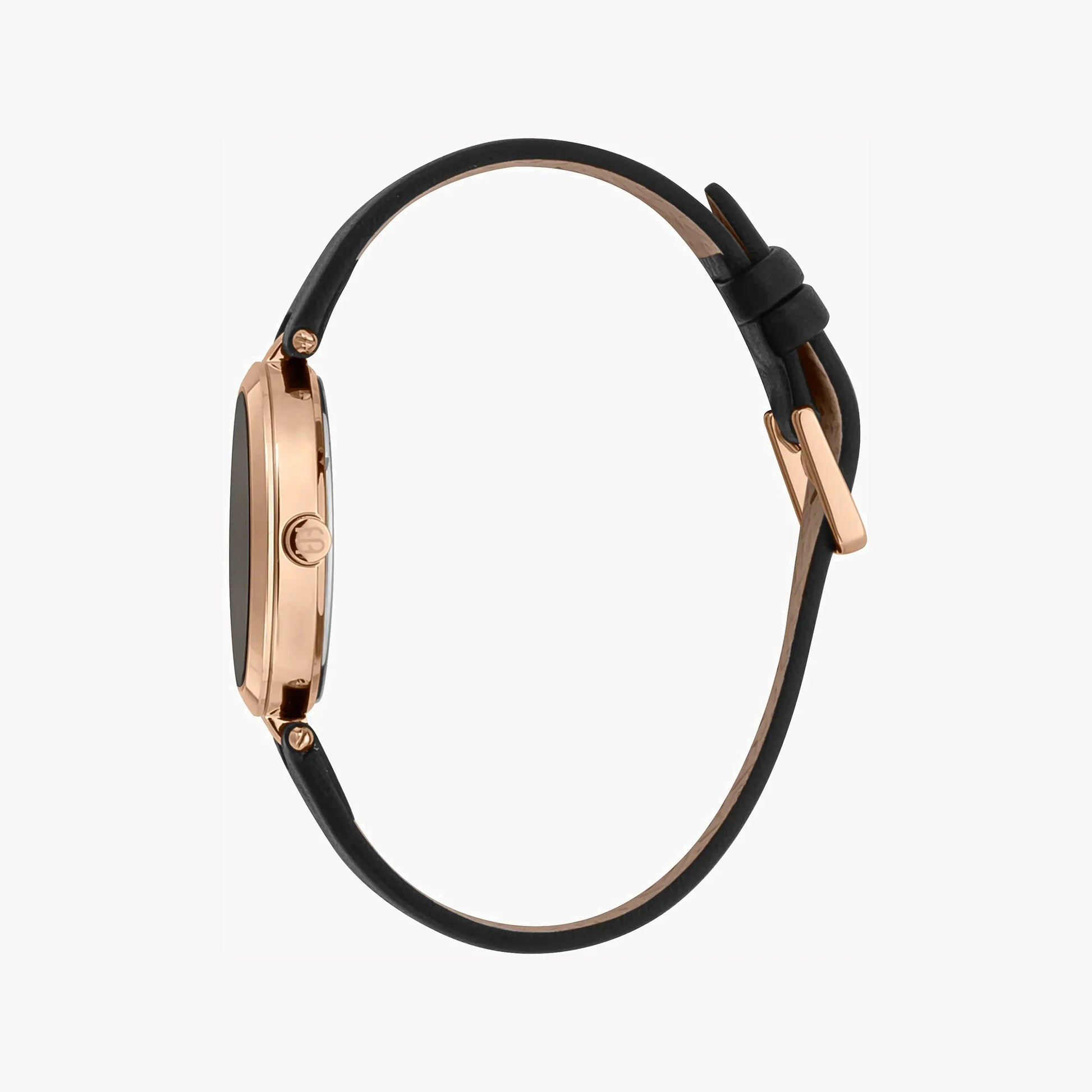 Esprit Women's Black Leather Watch, Black Dial | Es1l035m0015-1