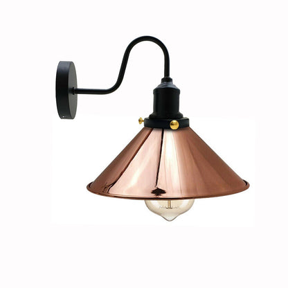 Vintage Industrial Metal Cone Shade Lighting Indoor Wall Sconce Light Fittings~3389