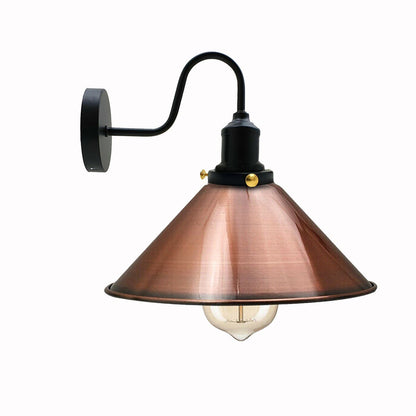 Vintage Industrial Metal Cone Shade Lighting Indoor Wall Sconce Light Fittings~3389