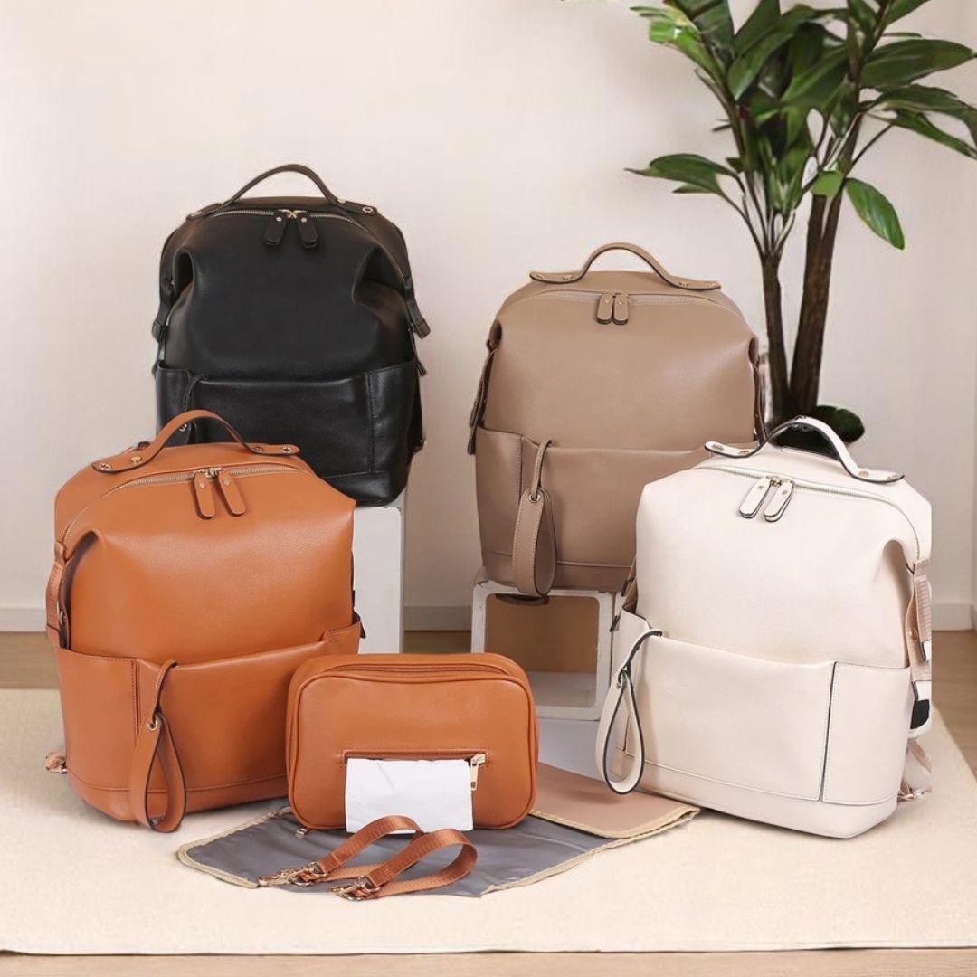 FENJA Multifunktionale Wickeltasche aus veganem Leder-1