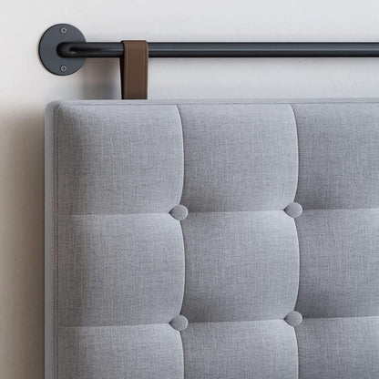 Adjustable Wall Mounted King Size Headboard with Tufting-4