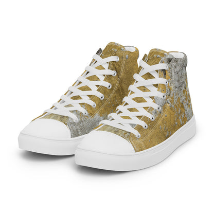 CLOCHARD Handmade Grunge Men’s High Top Canvas Shoes by Gianneli-3