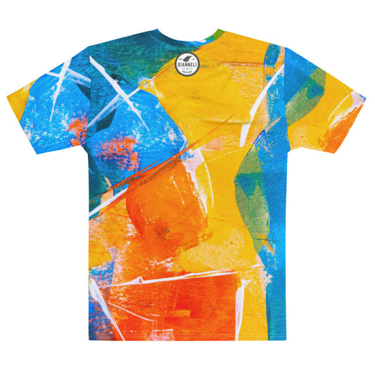 Aysire men's crew neck T-shirt with four-way stretch in various colors, showing the comfortable fit and fabric texture.