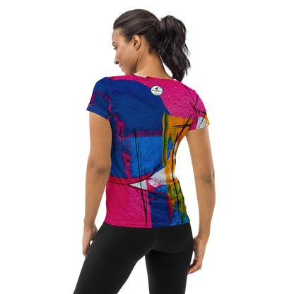 ONLY LOVE Women's Athletic T-shirt by Gianneli-3