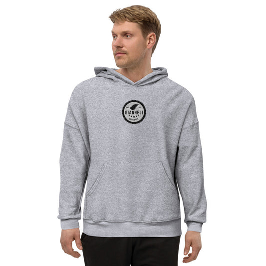 Aysire unisex sueded fleece hoodie in cotton blend, with a relaxed fit and soft texture, ideal for comfortable casual wear.