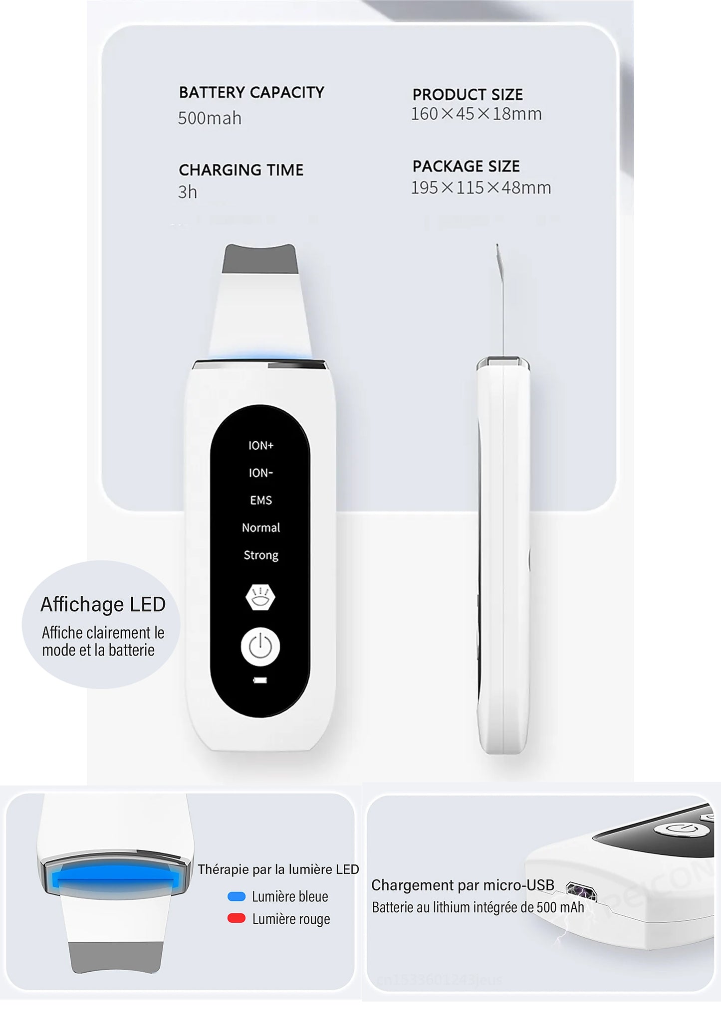 STELLAR - 5-Function EMS Lifting Exfoliator - Ultrasound & Photon Treatment-12