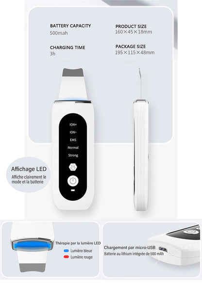 STELLAR - 5-Function EMS Lifting Exfoliator - Ultrasound & Photon Treatment-12