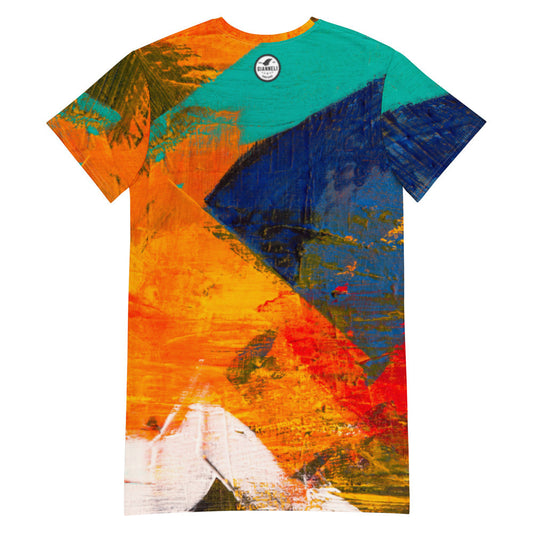 Aysire relaxed T-shirt dress with drop shoulder design, casual and comfortable fit, in soft fabric, part of new arrivals.