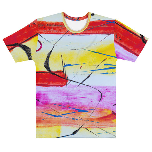 Men's cotton touch polyester jersey tee from Aysire in a solid color, featuring a classic crew neck and short sleeves.